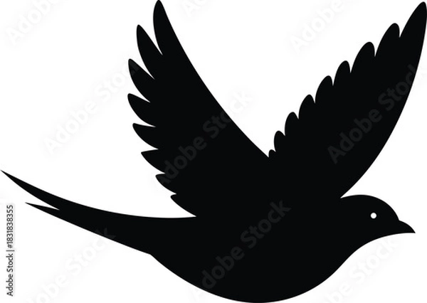 Obraz Flying Bird Silhouette

