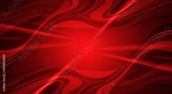 Obraz Red minimalist abstract gradient background
