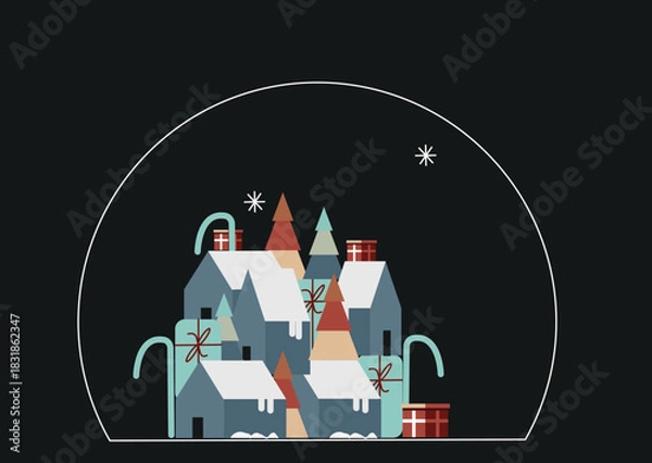 Obraz kerstlandschap