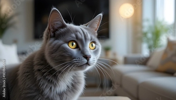 Fototapeta cat on a sofa