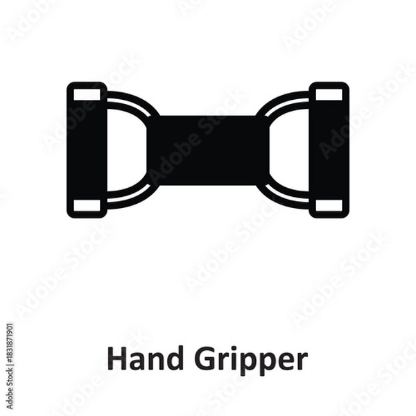 Fototapeta Hand Gripper Vector icon which can easily modify or edit