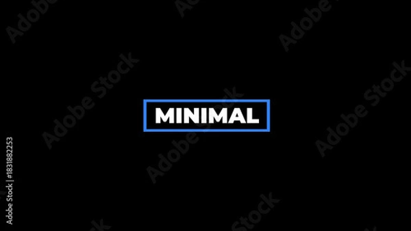 Fototapeta Minimal Title 3