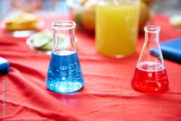 Obraz test tubes in laboratory