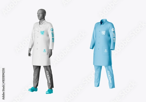 Obraz Medical Coat on Model Mockup