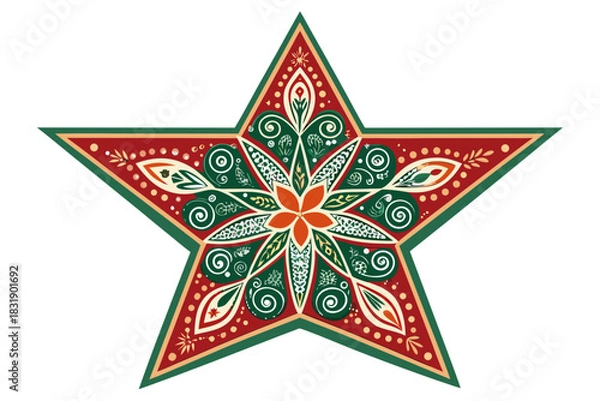 Obraz Vibrant Star With Festive Creative Visual