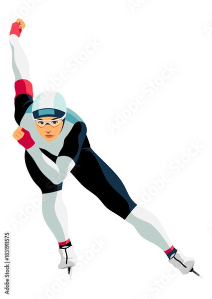 Obraz 女子スピードスケート選手