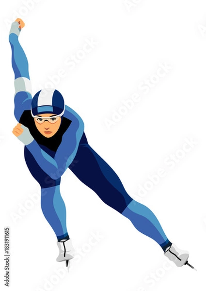 Obraz 女子スピードスケート選手