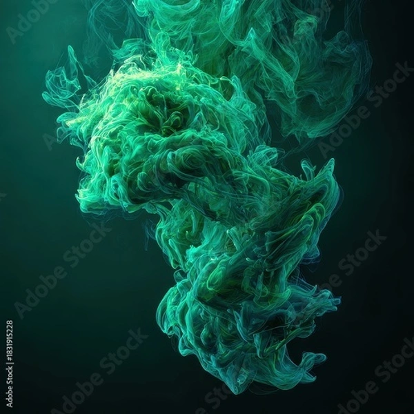 Obraz Green Smoke Cloud