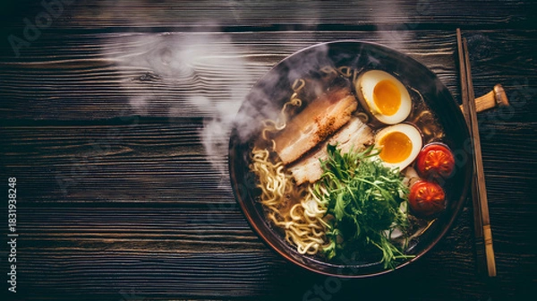 Obraz Steaming Ramen Bowl