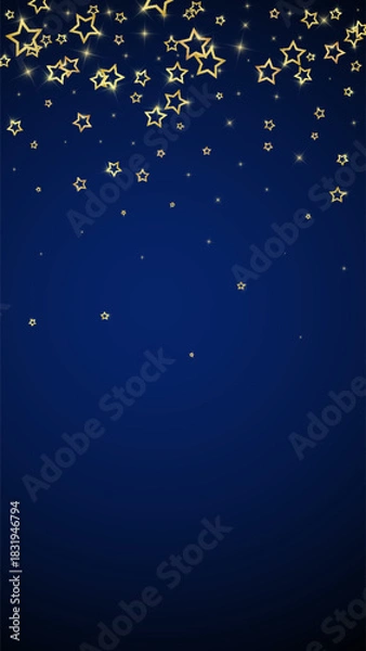 Obraz Christmas stars vector overlay.