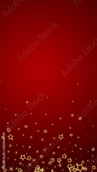 Obraz Twinkle stars scattered around randomly, flying,