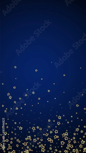 Obraz Christmas stars vector overlay.