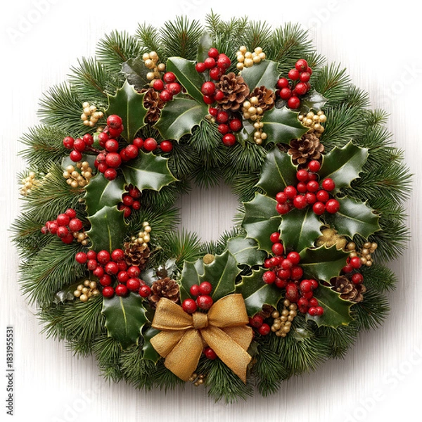 Fototapeta Christmas wreath