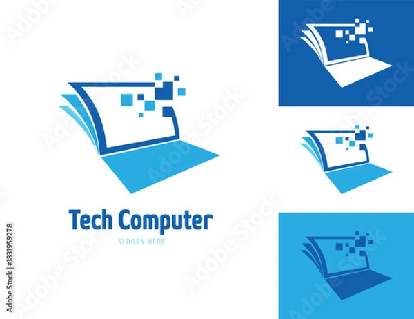 Obraz Computer Technology Logo Design