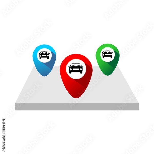 Fototapeta car pointer