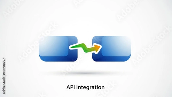 Obraz Api integration connecting systems for data transfer and workflow automation solutions seamlessly online