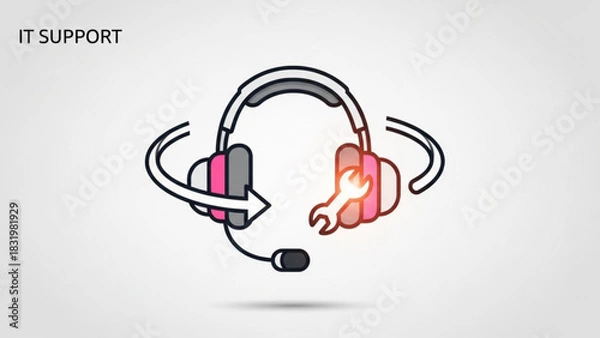 Obraz It support services technical assistance help desk online support customer service remote support solutions