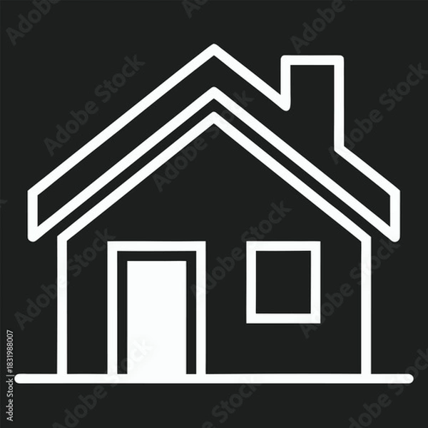 Fototapeta vector house icon