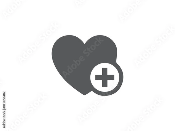 Obraz Romantic love symbol vector design illustration design 