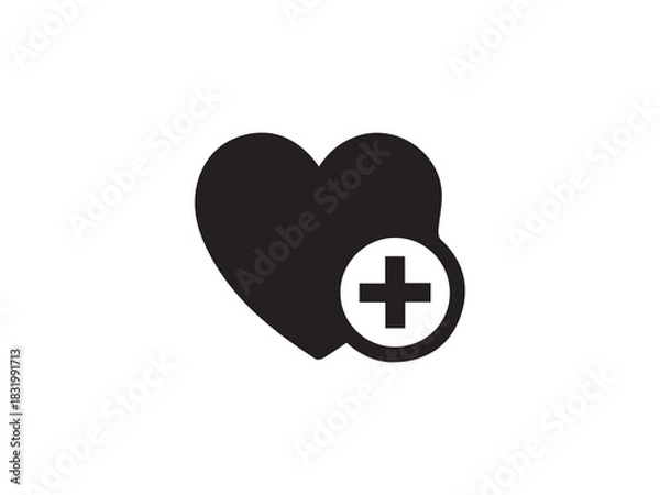 Obraz Romantic love symbol vector design illustration design 