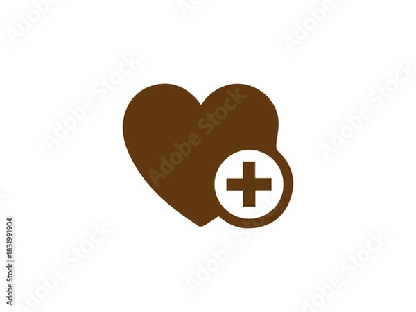 Obraz Romantic love symbol vector design illustration design 