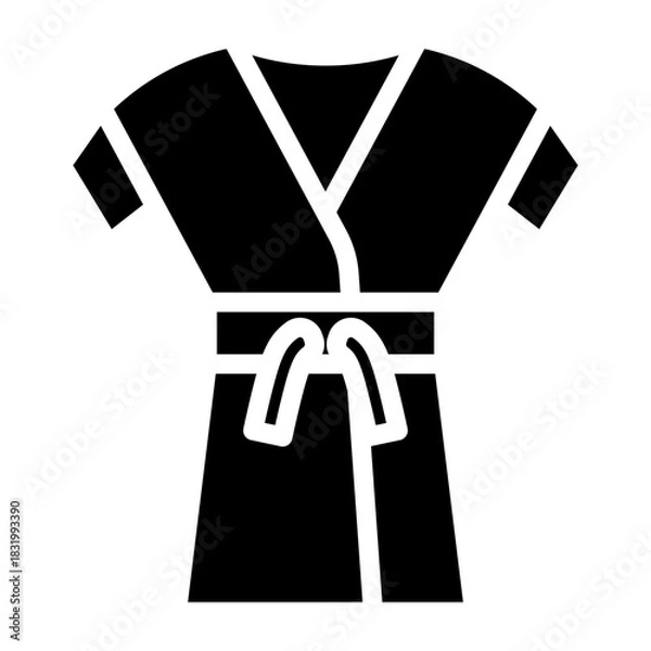 Obraz Ninja Chest Armor Vector Glyph Icon Design