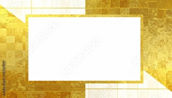 Obraz 優雅な金のメッセージカード