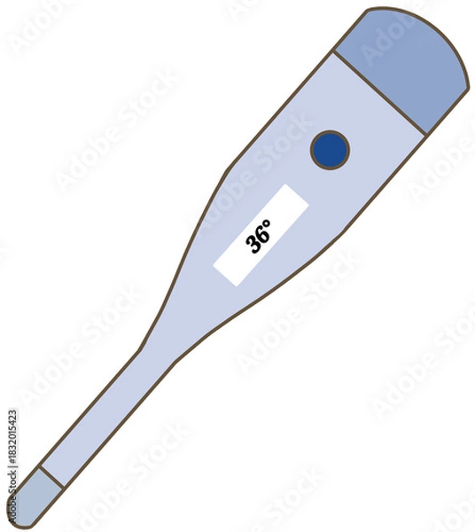 Fototapeta thermometer isolated on white