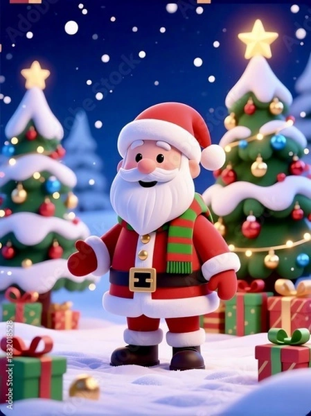 Obraz santa claus with gifts