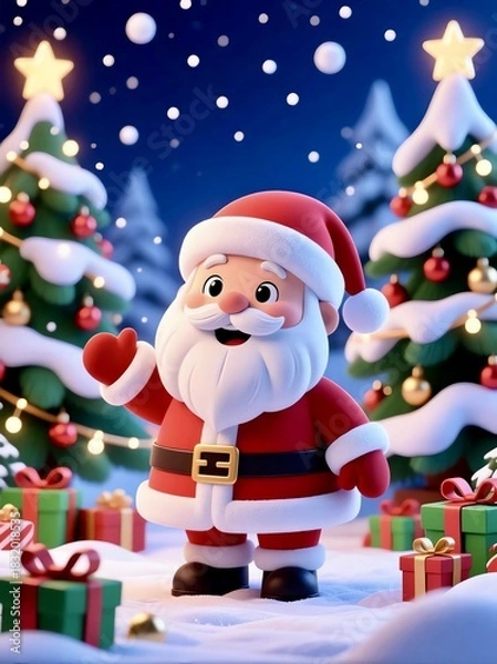 Obraz santa claus with gifts