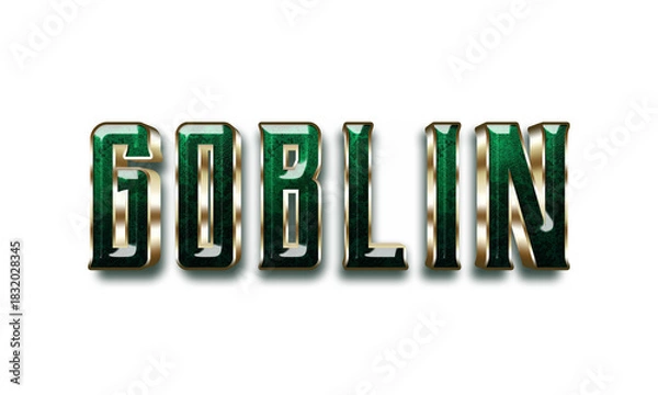Obraz Goblin text on transparent background