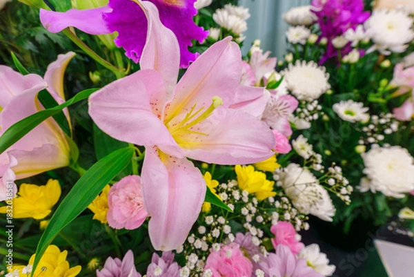 Fototapeta 花のデコレーション、供花、花束のイメージ