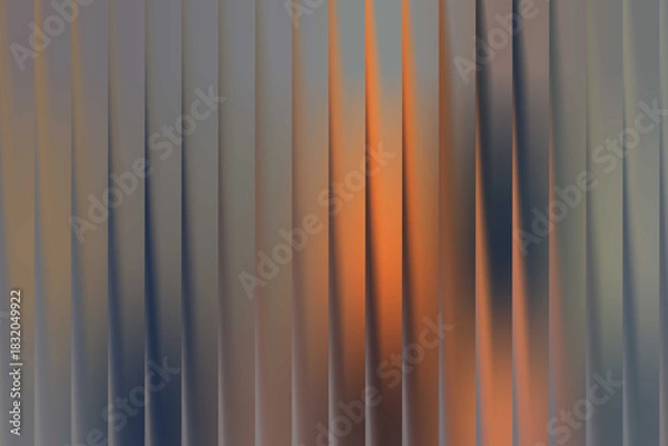 Fototapeta Abstract vertical panel design with a warm, glowing gradient effect creating a modern and dynamic background texture suitable for various digital and print applications