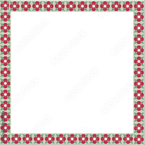 Obraz frame with red hearts border 
