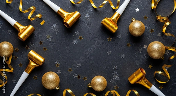 Obraz Festive celebration arrangement with transparent background