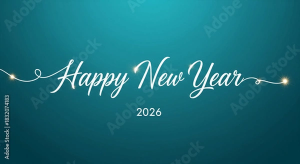 Fototapeta Happy new year 2026 greeting