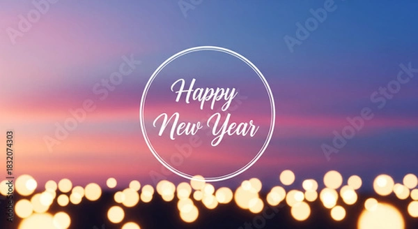 Fototapeta Happy new year celebration