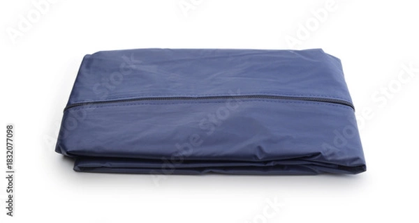 Obraz Folded raincoat isolated on white.