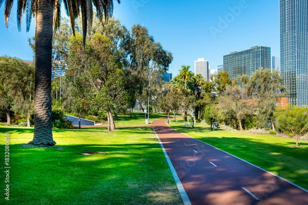 Obraz Mounts Bay Road Shared Path - Perth - Western Australia