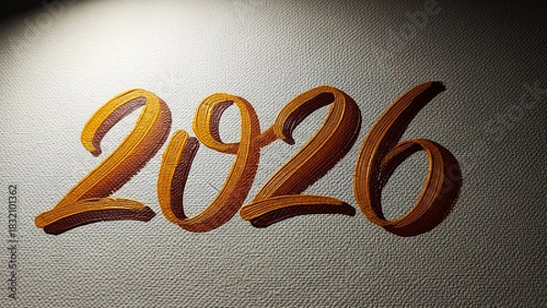 Obraz Abstract Brush Strokes on Grungy Canvas Background – Artistic Lettering Texture Mockup