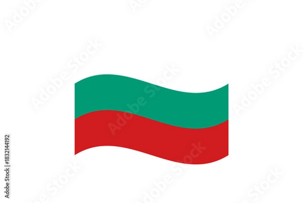 Obraz Minimalist wavy style Bulgaria flag symbol
