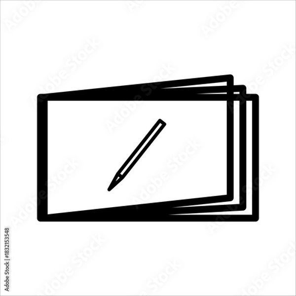 Obraz book icon white