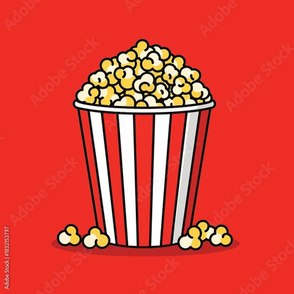 Obraz popcorn in a bucket