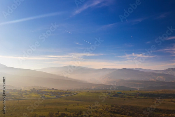 Obraz Sunset haze in the mountains