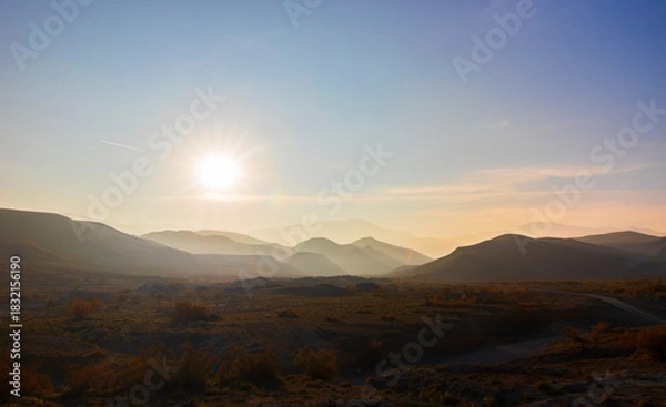 Obraz Sunset haze in the mountains