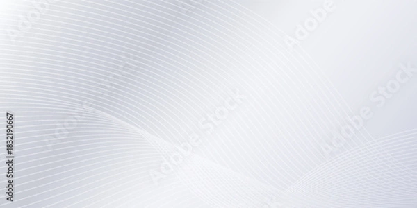 Fototapeta Abstract background with flowing lines. Simple and modern digital future technology. eps10
