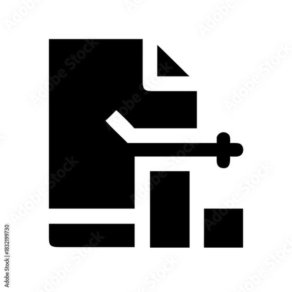 Fototapeta DATASET DATA COLLECTION ANALYTICS AI MACHINELEARNING ICON SET