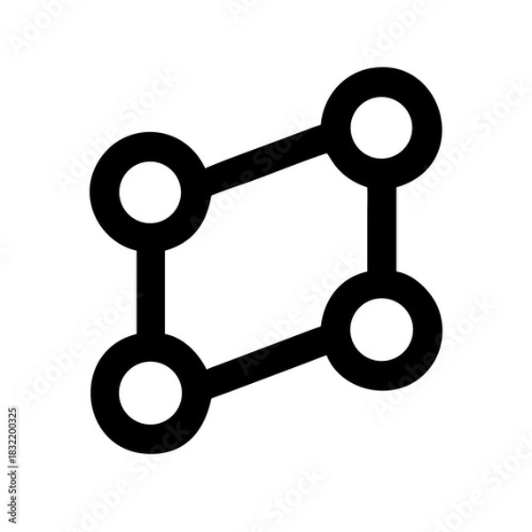 Fototapeta NODE NETWORK CONNECTION DATA COMMUNICATION CONNECTIVITY TECHNOLOGY ICON SET