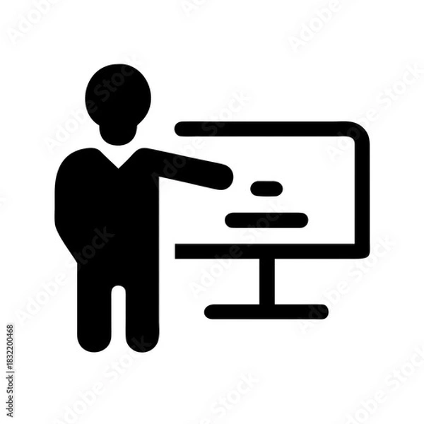 Fototapeta TRAINING EDUCATION LEARNING SKILL COURSE WORKSHOP DEVELOPMENT ICON SET