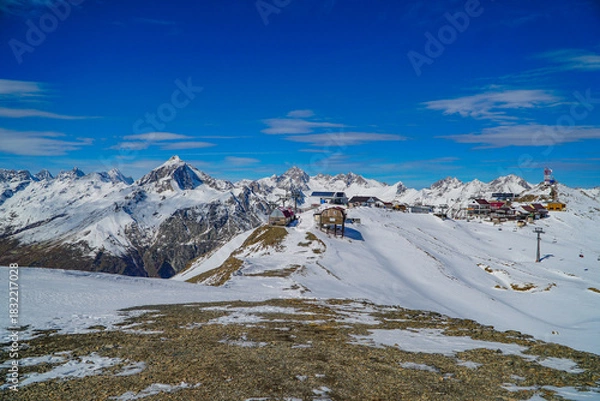 Fototapeta snow covered mountains